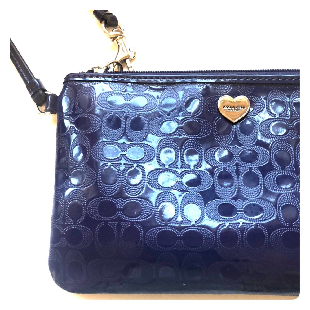 Deep Purple Coach Wristlet